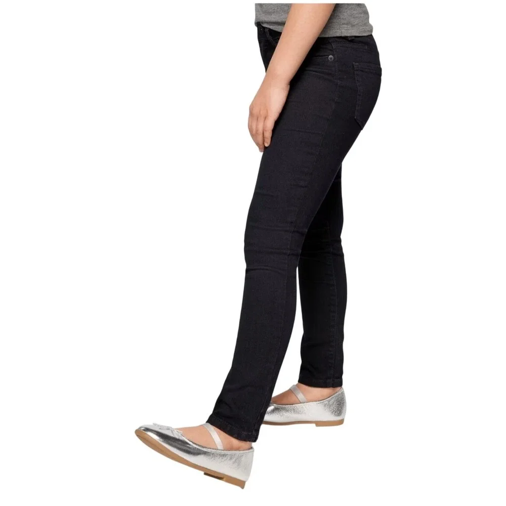 The Children's Place Super Skinny Jeans Girls 14 Plus Black Stretch Denim Pants